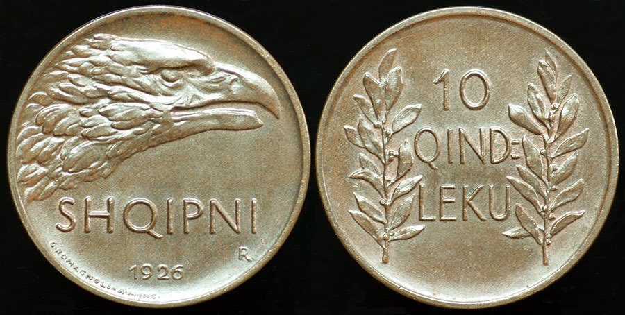 Albania - 10 Qindar Leku 1926