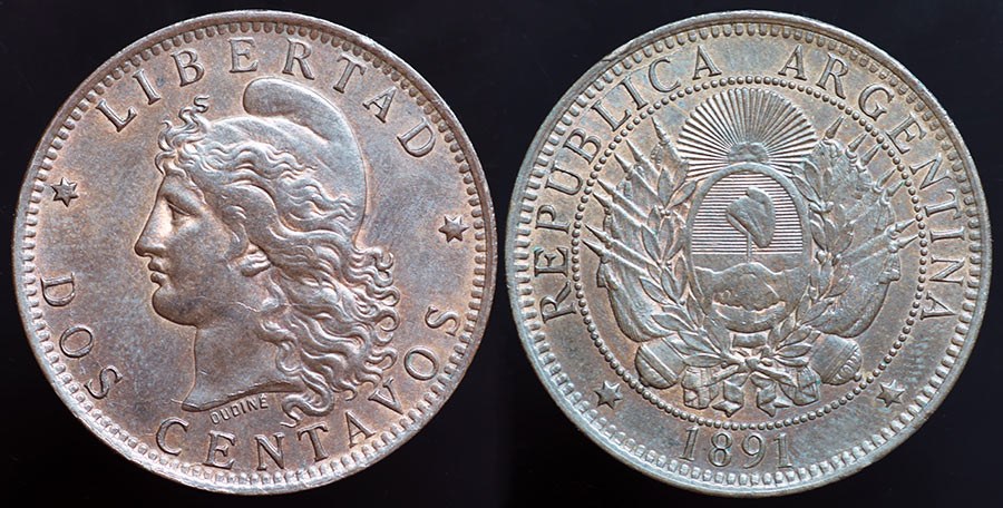 Argentina 2 Centavos 1891