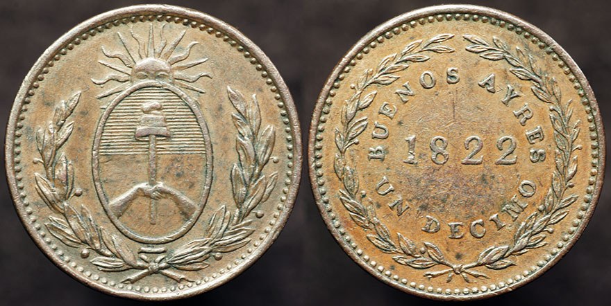 Buenos Aires - Un Decimo 1822