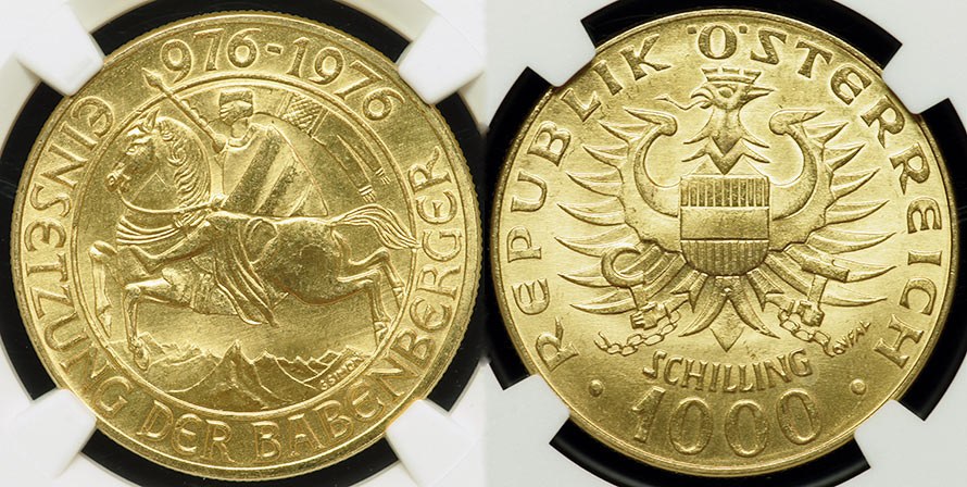 Austria - Babenberg Dynasty Millennium 1000 Schilling