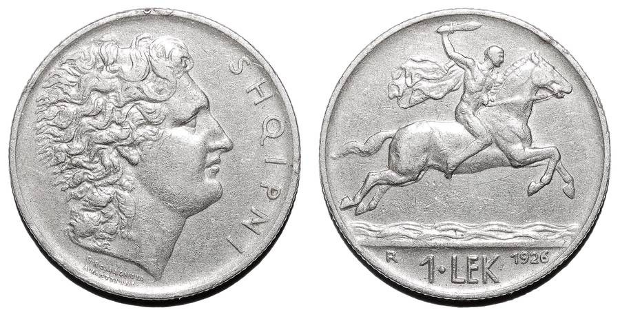 ALBANIA (1st REPUBLIC)~1 Lek 1926