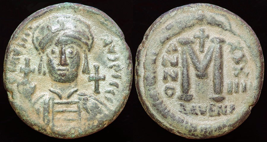 Justinian I - Follis, Ravenna Mint!