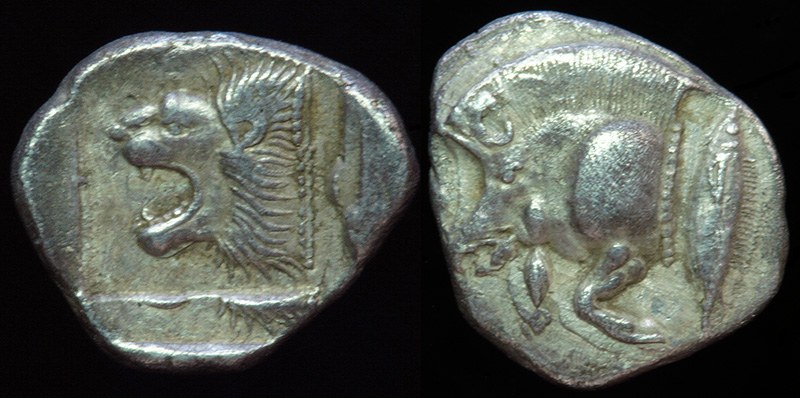 Greek - Mysia, Kyzikos silver Diobol 525 - 475 BCE