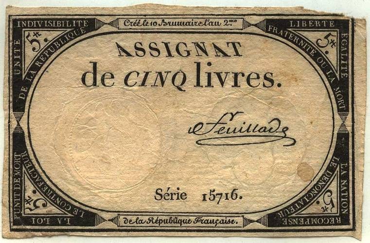 French Revolution 5 Assignat