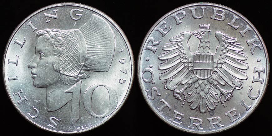 Maiden of Austria - 10 Schillings