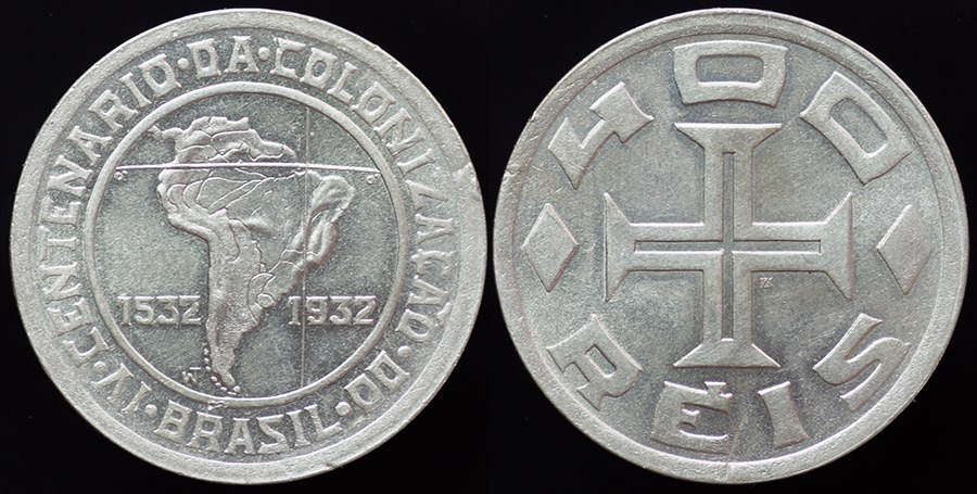 Brazil - 400 Reis 1932; 400th Anniversary of Colonization
