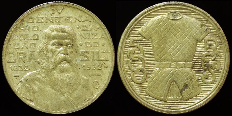 Brazil - 500 Reis 1932, 400th Anniversary of Colonization