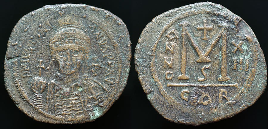 Justinian I, Large AE Follis, Carthage mint, RARE