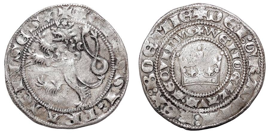 BOHEMIA (KINGDOM)~AR Pragergroschen 1278-1305 AD