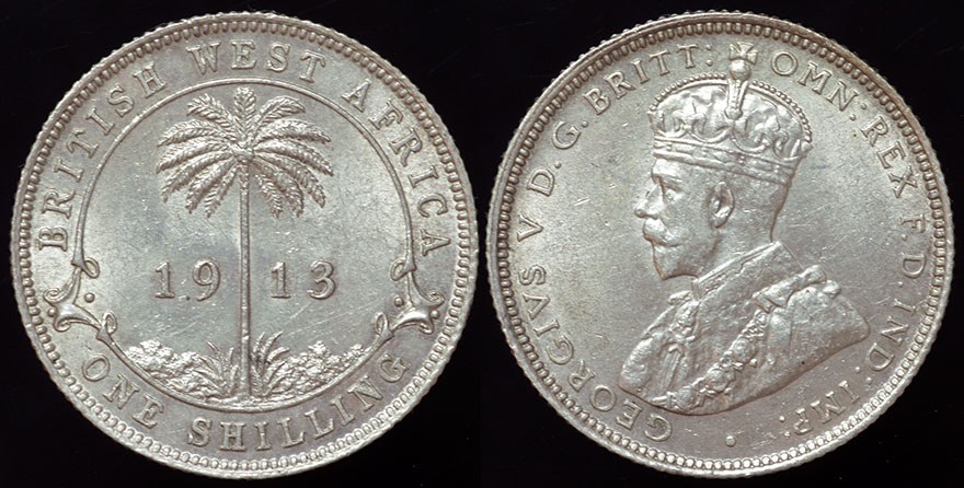 British West Africa - 1 Shilling 1913