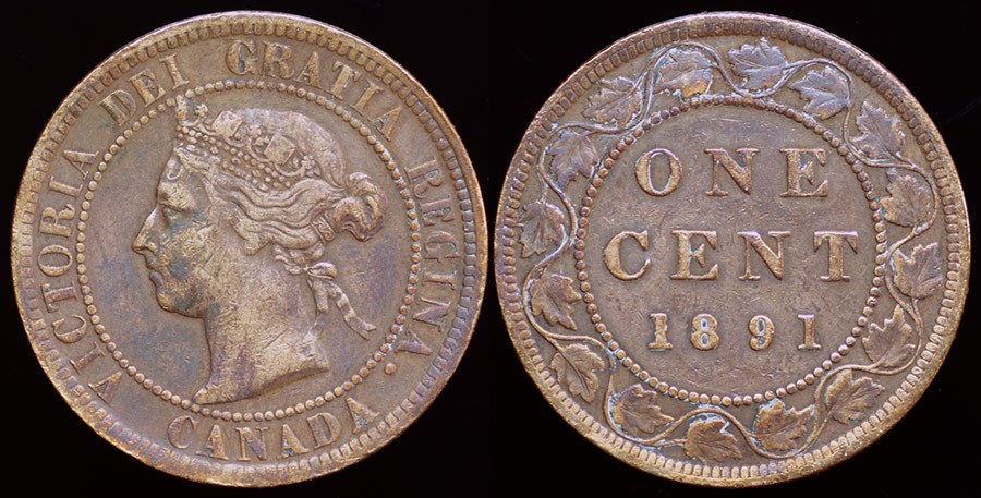 Canada - Cent 1891 Small Date
