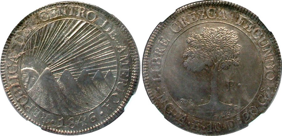 Central Am. Rep. 8 Reales - 1846