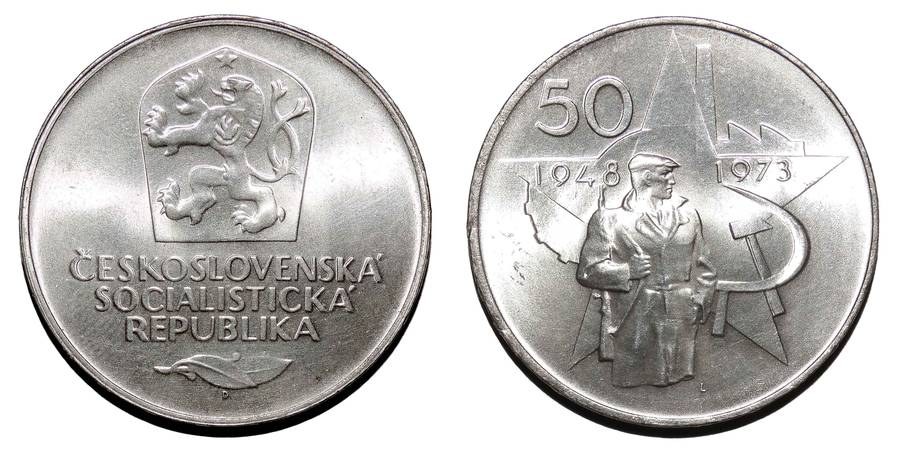 CZECHOSLOVAKIA (SOCIALIST REPUBLIC)~50 Koruna 1973