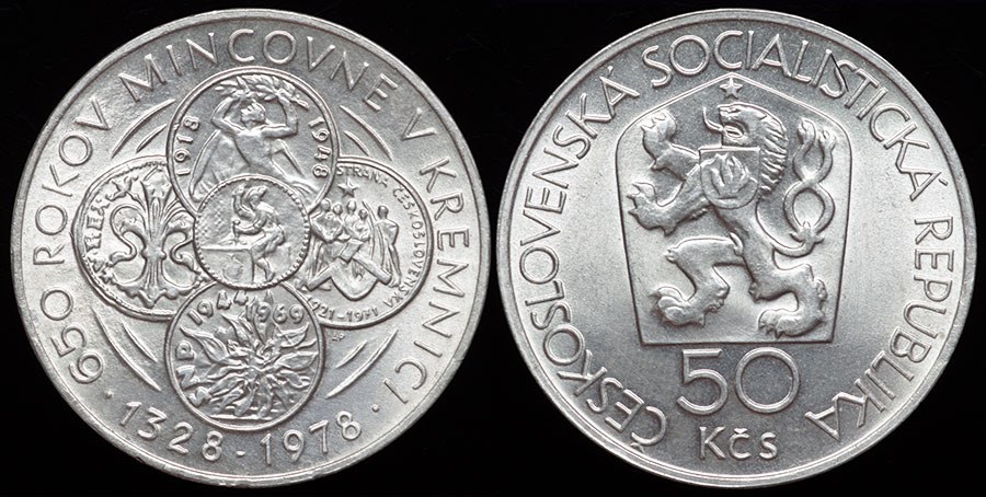 Czechoslovakia - 650th Anniv. of Kremina Mint