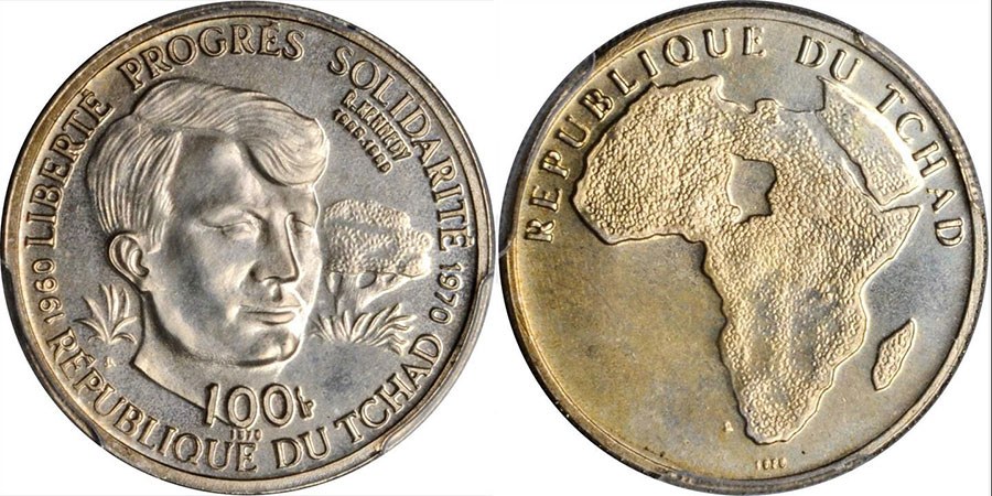 Chad - 100 Francs - Robert Kennedy