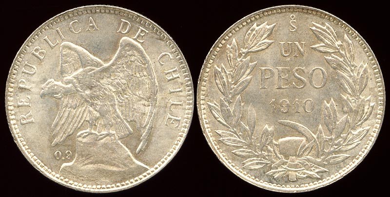 Chile Peso 1910