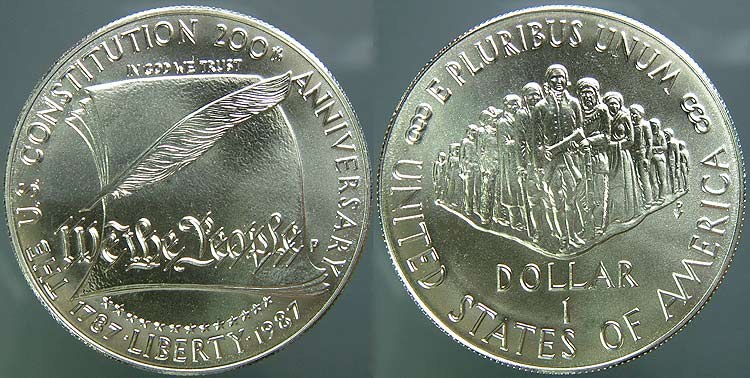 Constitution Bicentennial $1