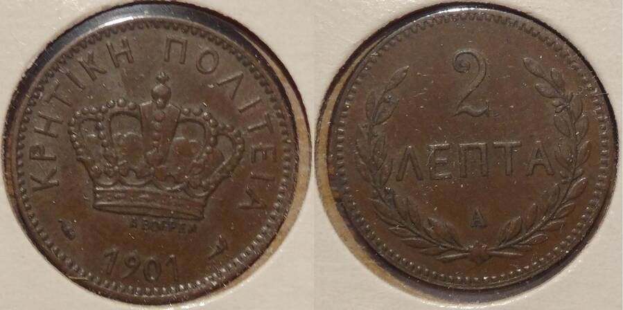 Crete 1901 2 lepta