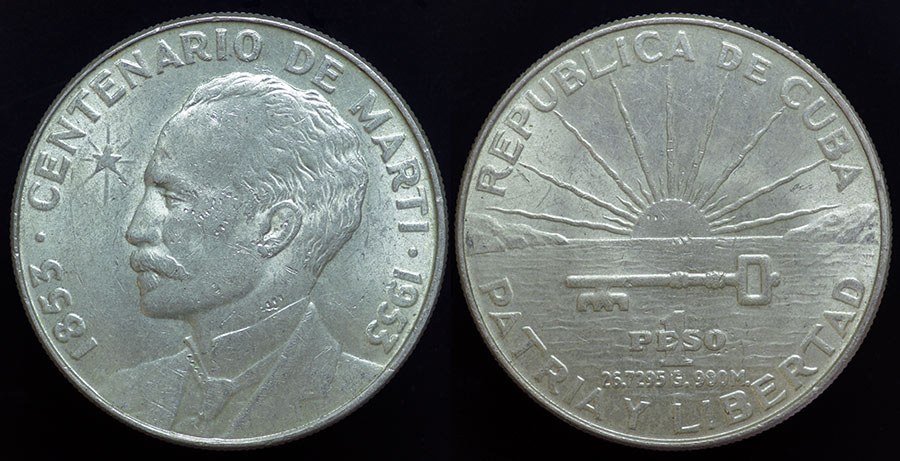 Cuba - Jose Marti Peso 1953