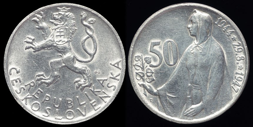 Czechoslvakia 50 K - Slovak Uprising