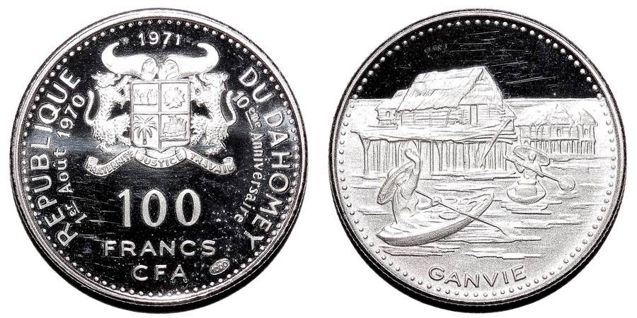 DAHOMEY~100 CFA Francs 1971