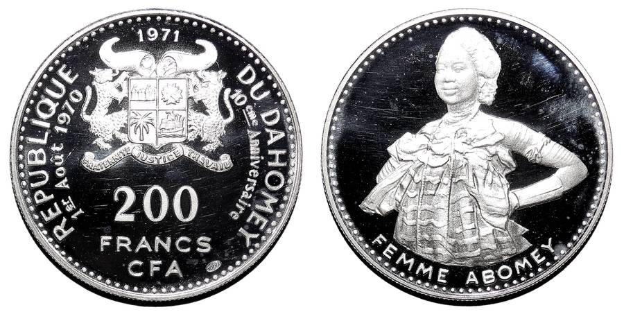 DAHOMEY~200 CFA Francs 1971