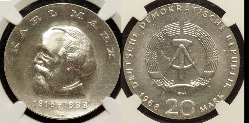 DDR - Karl Marx 20 Mark