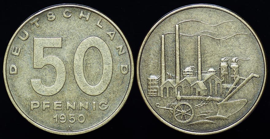 East Germany 50 Pf. - 1950
