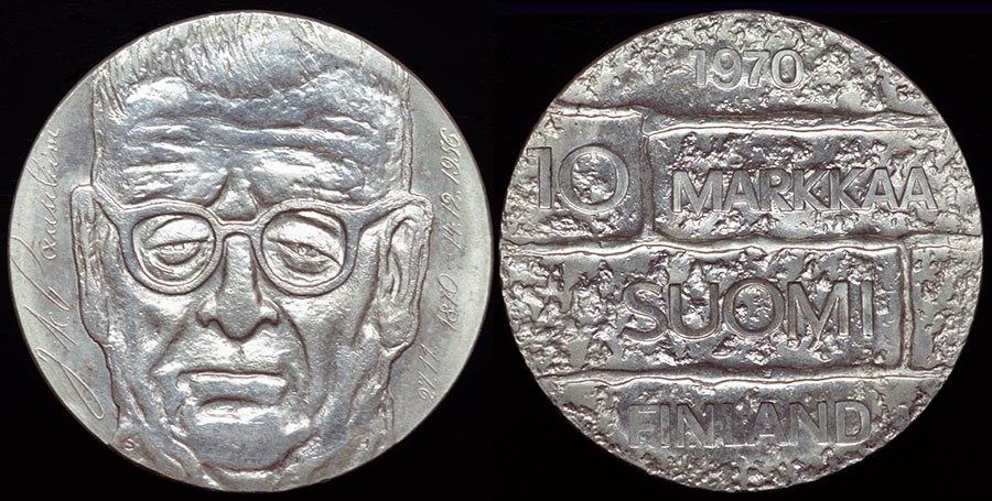 Finland - 10 Markkaa 1970 - Pres. Paasikivi