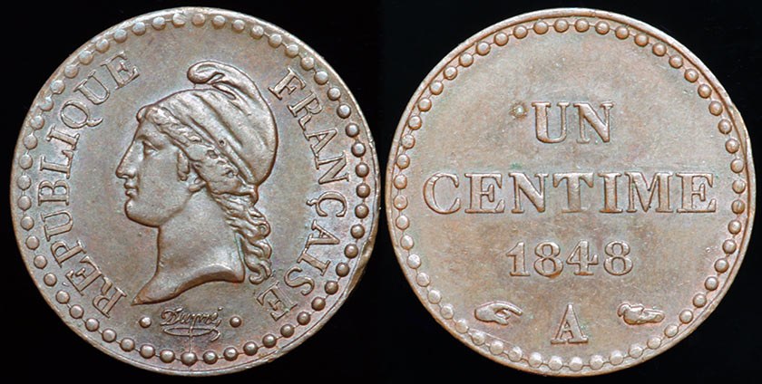 France 1848 Centime