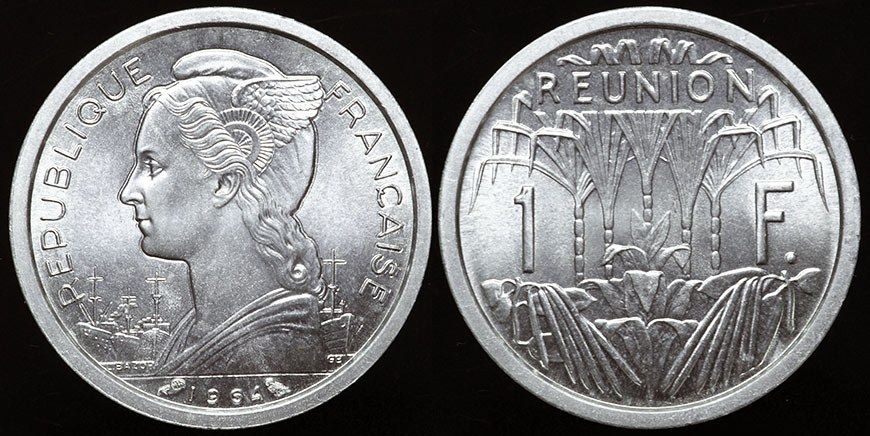 Reunion - 1 Franc 1964