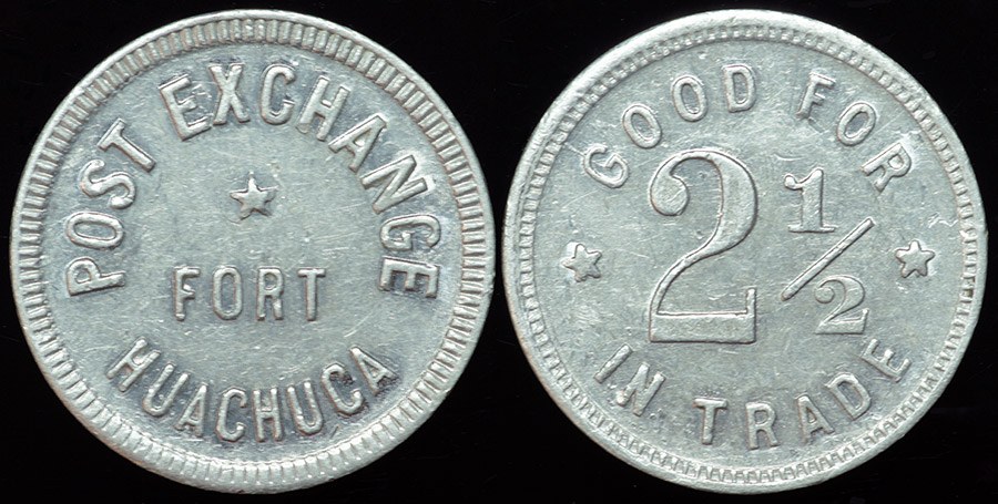 Ft. Huachuca AZ Post Exchange 2 1/2 Cents