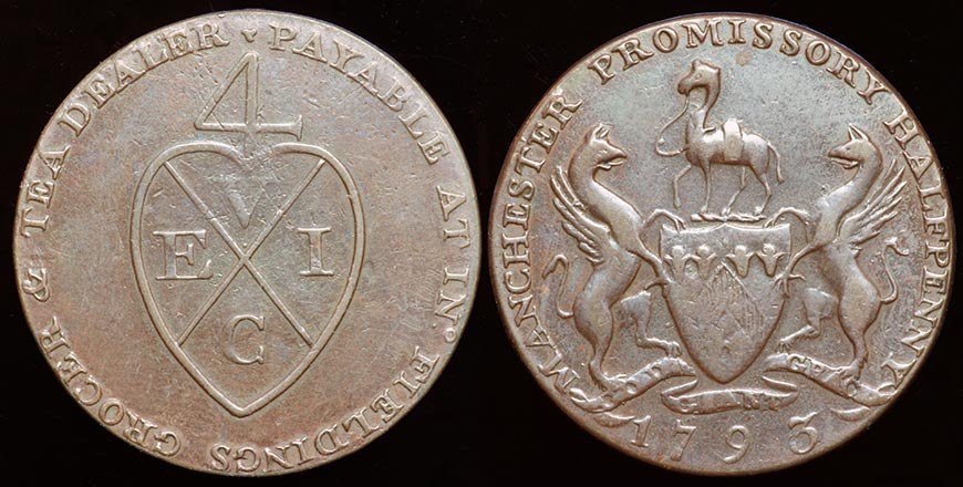 Manchester 1/2 Penny - 1793