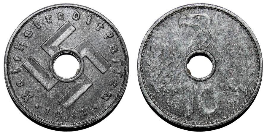 GERMANY (THIRD REICH)~10 Reichspfennig  1941 A