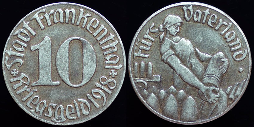 Germany - Frankenthal 10 Kriegsgeld 1918