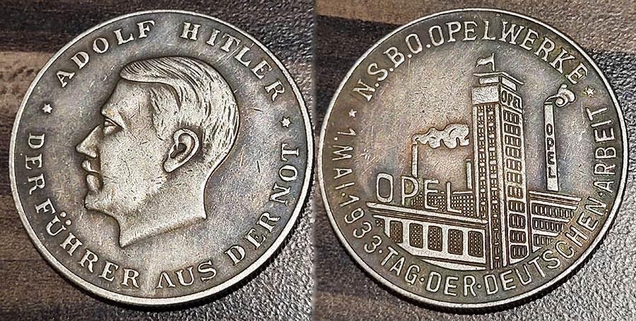 Germany - Opel Factory w/ A. Hitler Portrait 1933