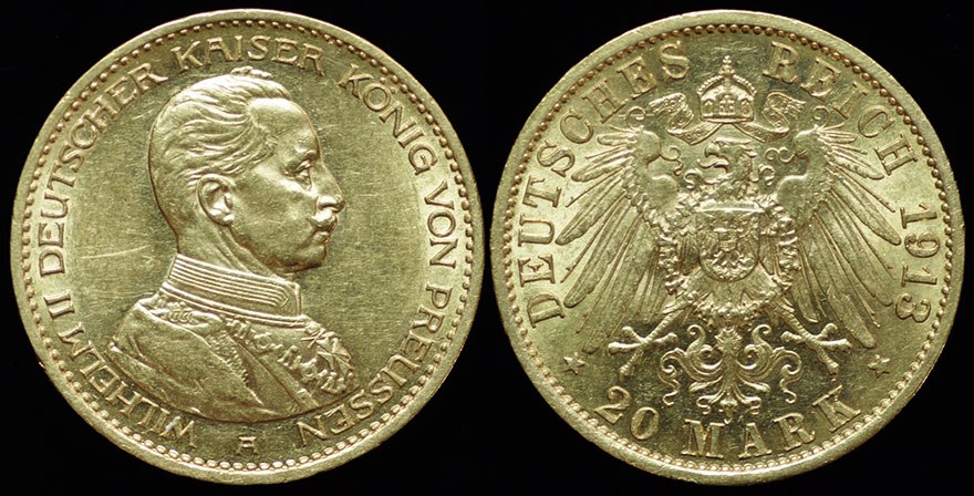 Germany - Prussia 20 Mark 1913 A