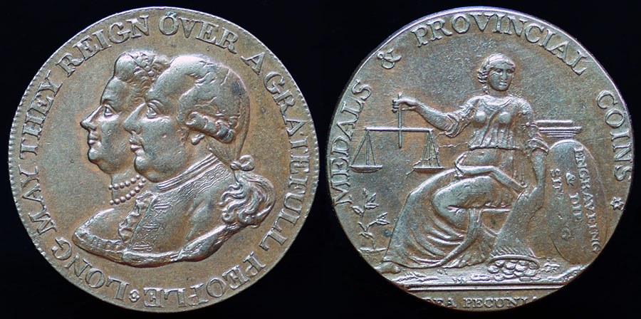 UK - George III & Queen Charlotte w/ Moneta