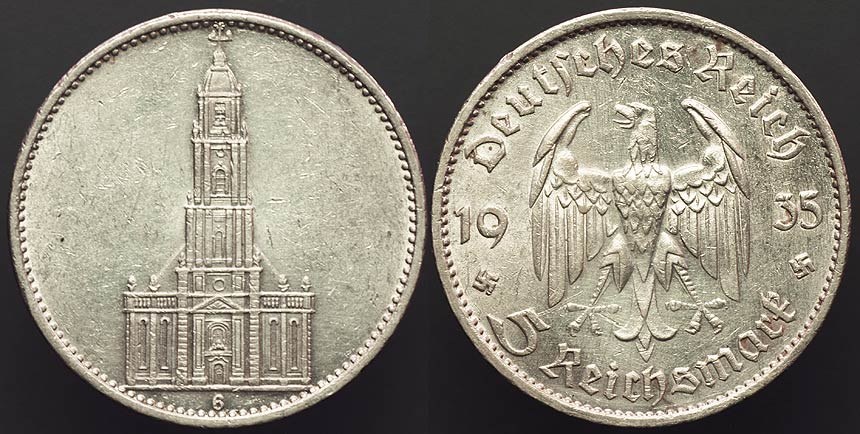 Germany 3rd R. - 5 RM 1935G