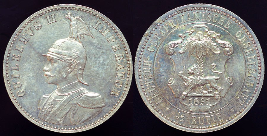 German E. Africa 1/2 Rupie