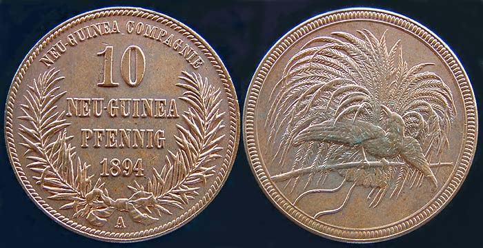 German New Guinea 10 Pfennig