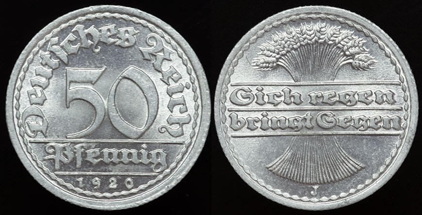 Germany 50 Pfg. 1920 J