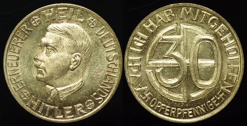 Hitler 30 Opferpfennig