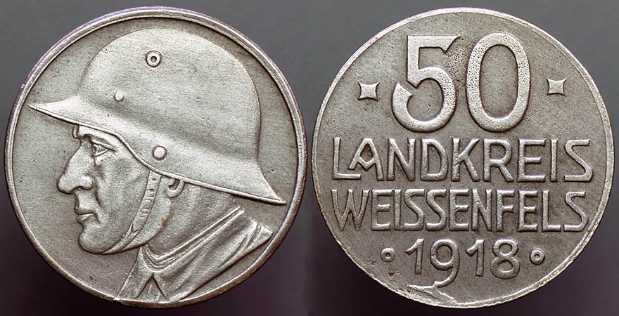 Weissenfels - WWI Soldier 50 Pfg.