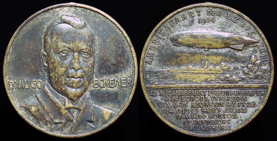 Germany - Hugo Eckener & Flight of Zeppelin LZ 126 to America, 1924