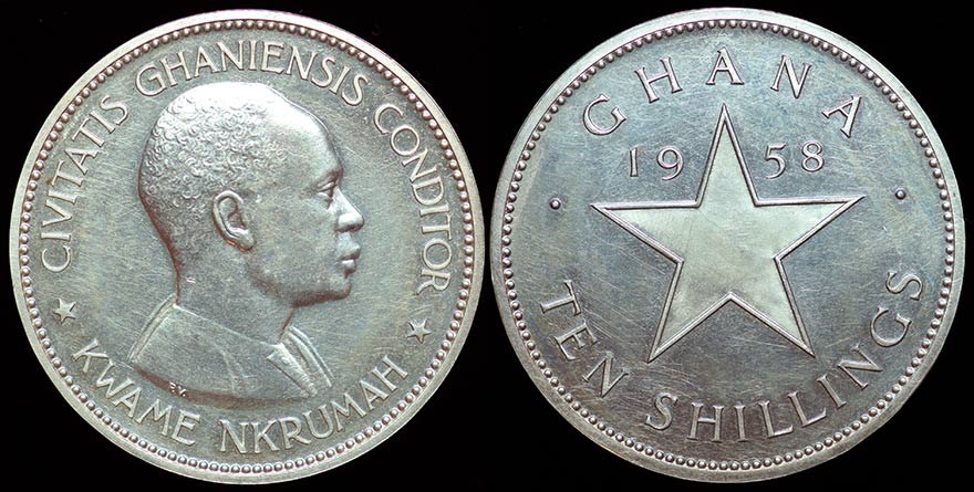 Ghana 10 Shillings - 1958