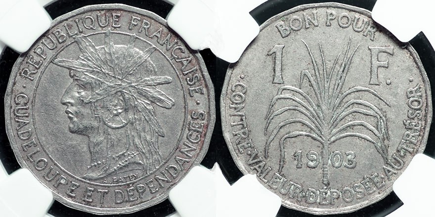 Guadeloupe - 1 Franc 1903