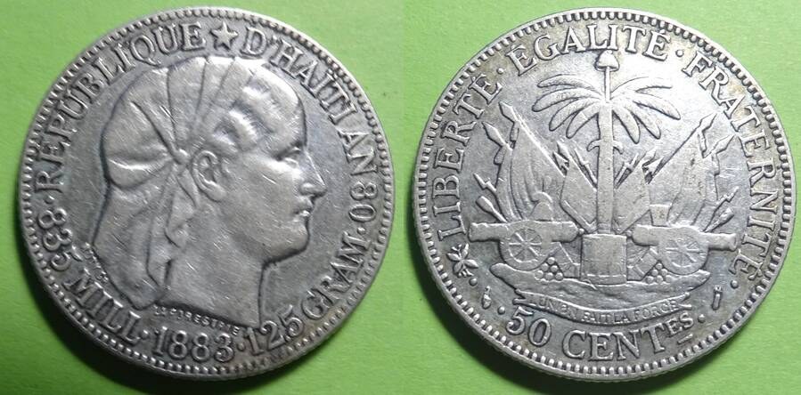 Haiti 1883 50 centimes
