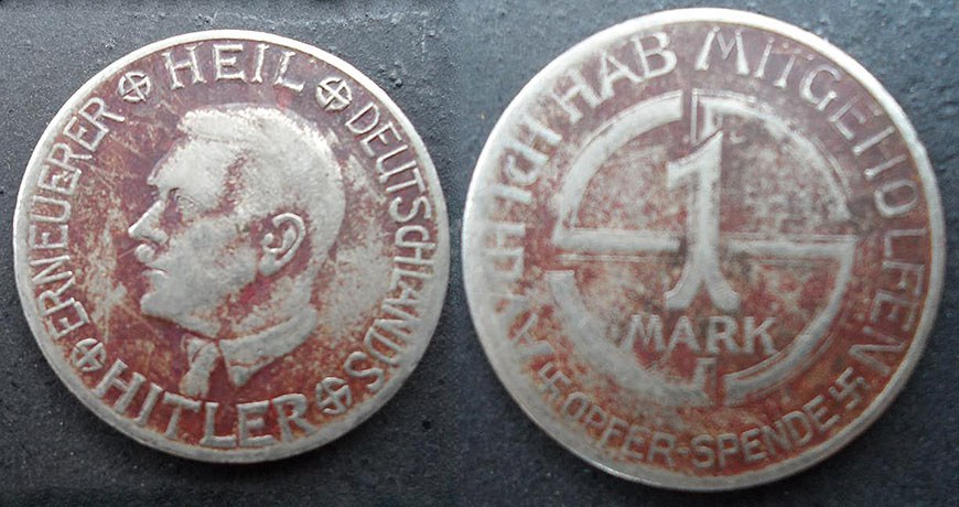 Hitler 1 Mk Opfer Token