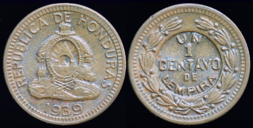 Honduras - Un Centavo 1939